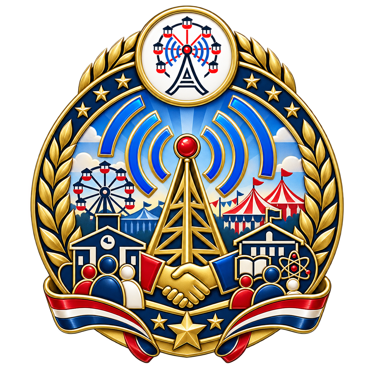 Community Airwaves badge artwork