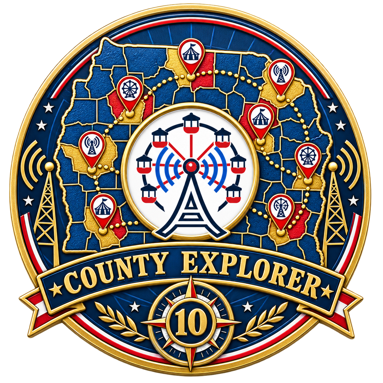 County Explorer badge artwork