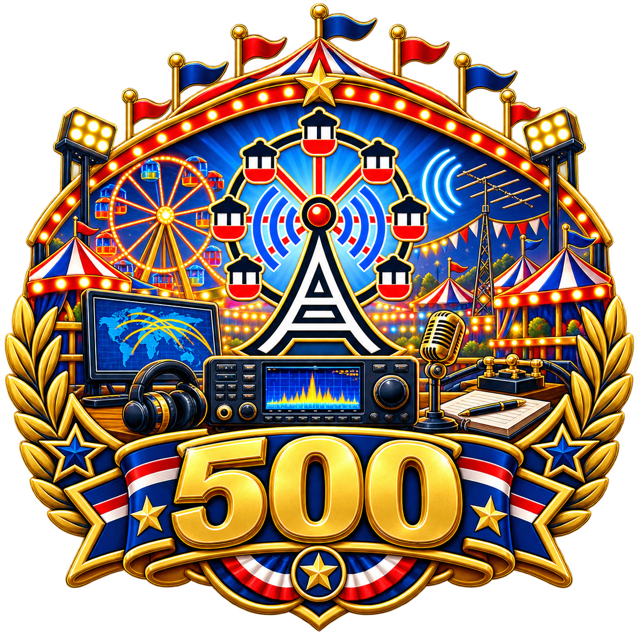 Packed Midway badge artwork